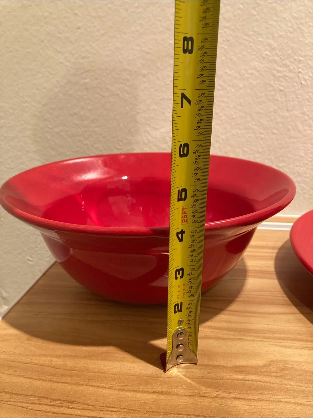 Set Of 2 Pier 1 red 10” serving bowl 13” serving plate platter earthenware dish